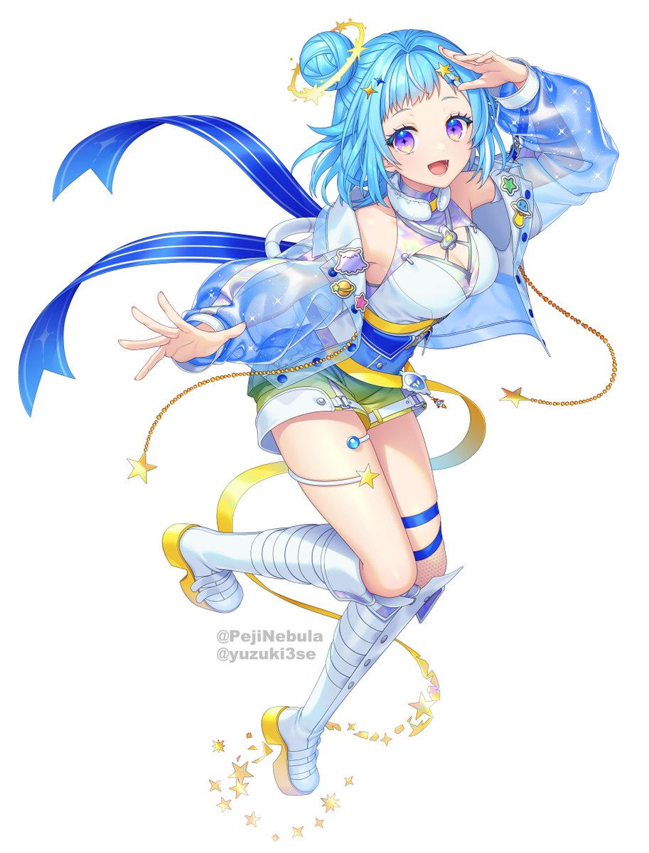 「【お仕事告知】 VTuber「ペジ・ネビュラ」ちゃん(#PejiNebula)の」|三瀬ゆづき❤️💙のイラスト