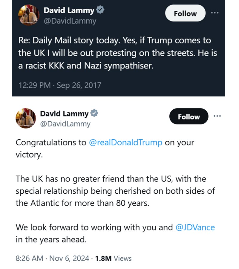 poloandsons's tweet photo. The UK state news agency operating in Scotland tells us that our FM backed Kamala Harris.
Will they also run a headline that the UK Foreign Sec believes Trump is "a racist KKK and Nazi sympathiser"?
Unlikely🤔 https://t.co/7QY3p7xSUu