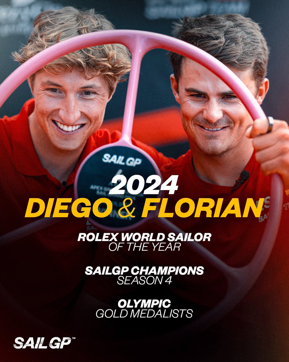 What a year for the Spanish duo 🇪🇸 #SailGP