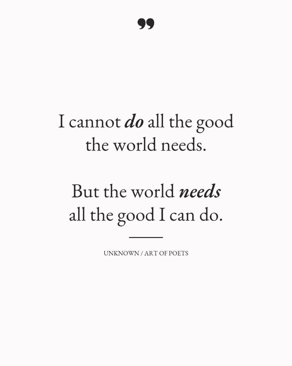 The world needs your light, now more than ever before. 

Keep going.