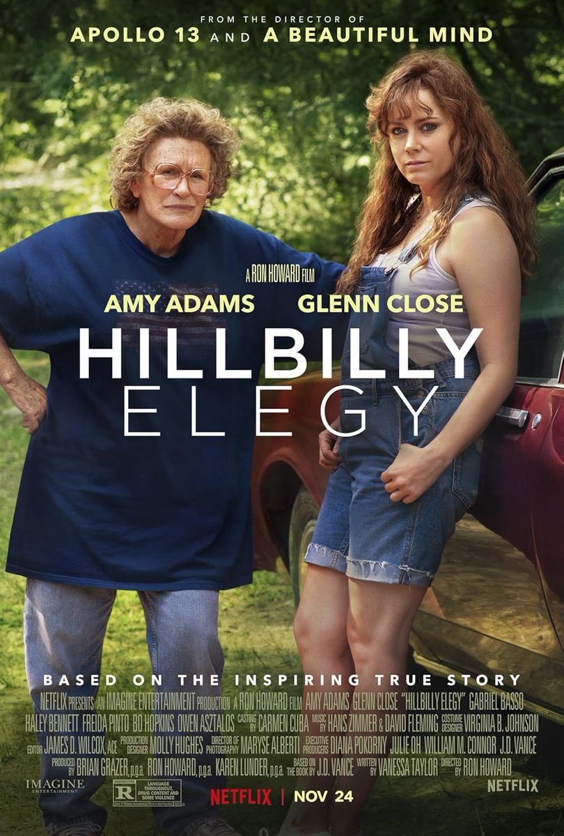 I cannot believe the guy who wrote the book behind this movie is the next Vice President of the United States