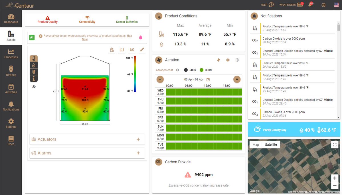 🌾 Maximize Grain Storage ROI with Centaur Internet-of-Crops®! 🌾

✅ Prevent spoilage with real-time insights
✅ Streamline operations &amp; save time 
✅ Early moisture detection to protect quality

🚀 Unlock your storage’s potential: get.centaur.ag/en/get-interne…

#GrainStorage #ROI