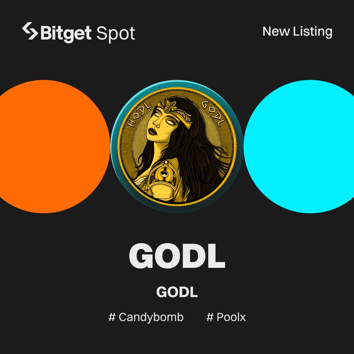 BitgetAfrica's tweet image. Initial Listing - $GODL @roolznft 
5,280,000 GODL are up for grabs on PoolX and Candybomb! 🎁

🔹Pair: GODL/USDT
🔹Deposit available: now
🔹Trading available: Nov 7, 12:00 PM (UTC)

More details: bitget.ng/en/support/art…