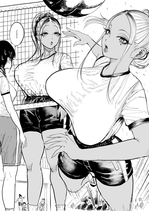 クラスマッチで無双するおっきなギャル 