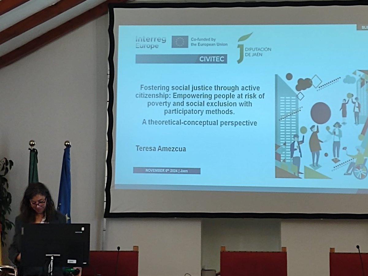 ERNACT's tweet image. Live from the 2nd Interregional Meeting: Teresa Amezcua from Jaén, providing a theoretical and conceptual perspective on how to foster social justice empowering citizens participation. #interregionalmeeting @interregeurope
 #citizens #democracy #CIVITECproject