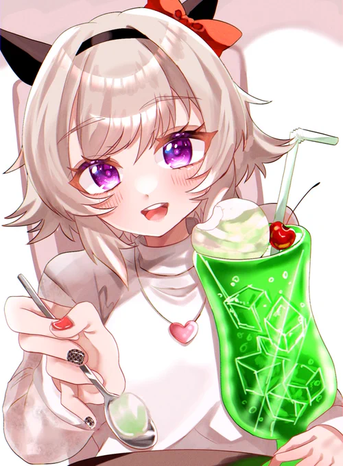 「お兄ちゃん はい、あーん」#ウマ娘  #カレンチャン 