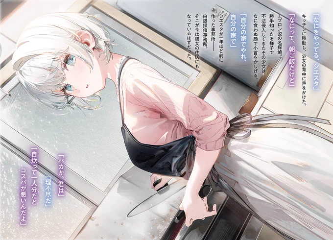 「バカか、君は」「理不尽だ」「自炊って一人分だとコスパが悪いんだよ」『探偵はもう、死んでいる。12』2024年11月25日発売!#たんもし 
