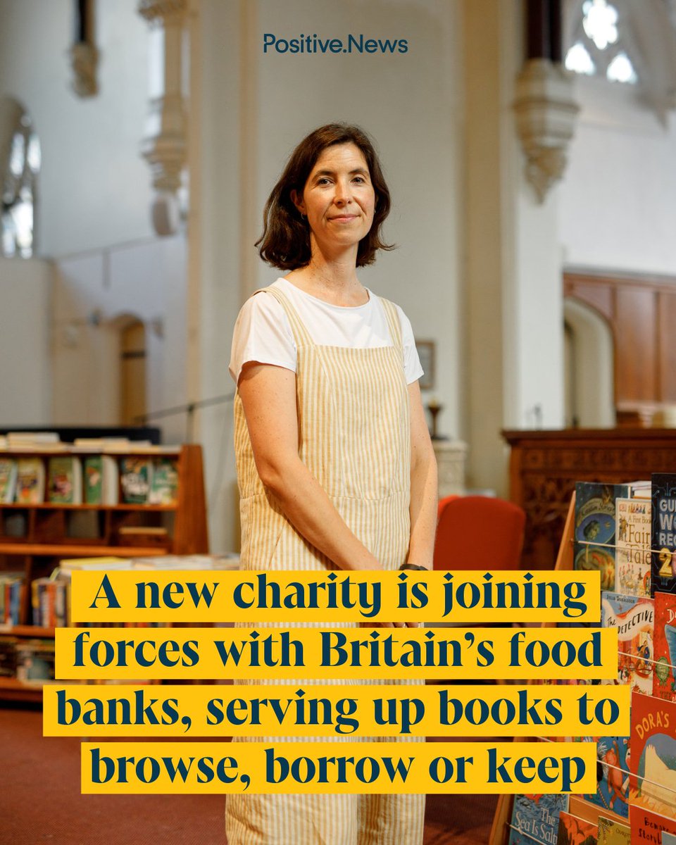 Positive News (@positivenewsuk) on Twitter photo āPeople think of a book as a solitary thing, but thereās another side to them that makes them amazing connectors and community buildersā ā writer and founder of the Bookbanks charity, Emily Rhodes (<a href="/EmilyBooksBlog/">Emily Rhodes</a>)
positive.news/society/nobody⦠āPeople think of a book as a solitary thing, but thereās another side to them that makes them amazing connectors and community buildersā ā writer and founder of the Bookbanks charity, Emily Rhodes (<a href="/EmilyBooksBlog/">Emily Rhodes</a>)
positive.news/society/nobodyā¦
