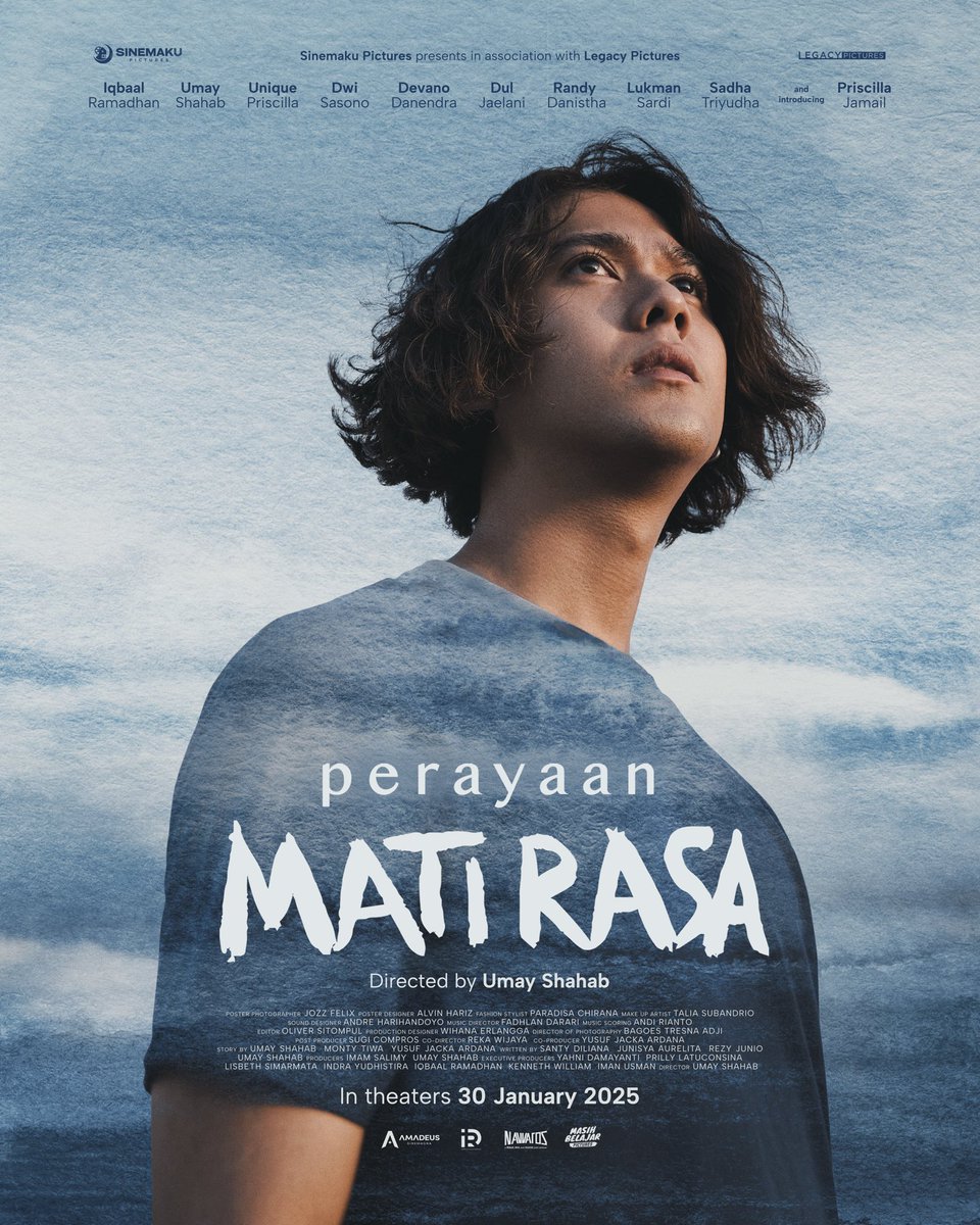 umayshhhhb's tweet photo. Buat kamu yang ngerasa hilang arah, berkali-kali gagal untuk ngejar mimpi dan menuhin ekspektasi keluarga, film Perayaan Mati Rasa untuk kamu ����

Kita rayakan mati rasa ini sama-sama di bioskop mulai 30 Januari 2025.

#PerayaanMatiRasa #PMR https://t.co/mHB6vRvSzn