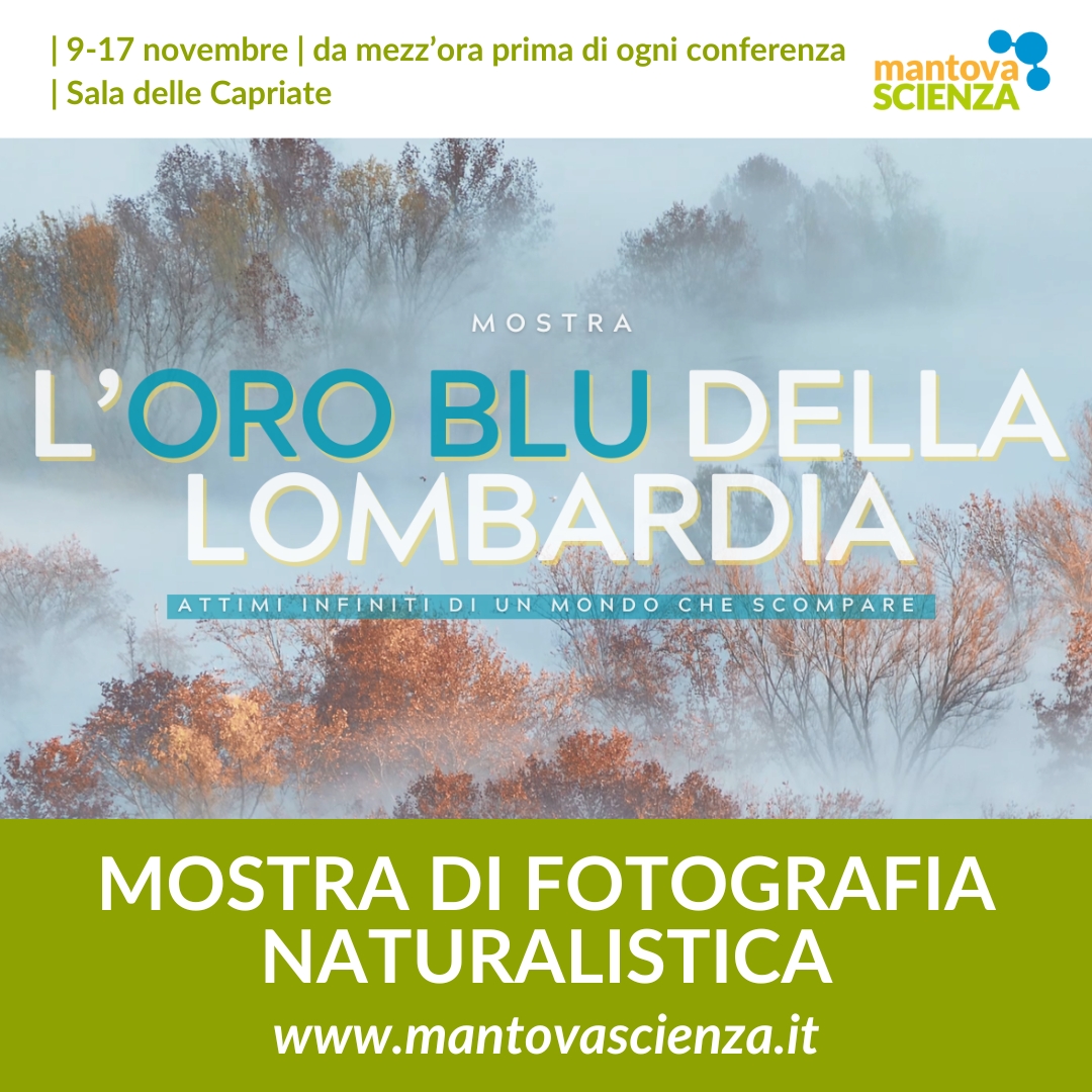 📷 Durante i giorni della rassegna potrete assistere - gratuitamente - alla mostra di fotografia naturalistica "L'oro blu della Lombardia", a cura dell’Associazione Fotografi Naturalisti Italiani sez. Lombardia.💦
Evento in collaborazione con AFNI.
#MantovaScienza #MS24