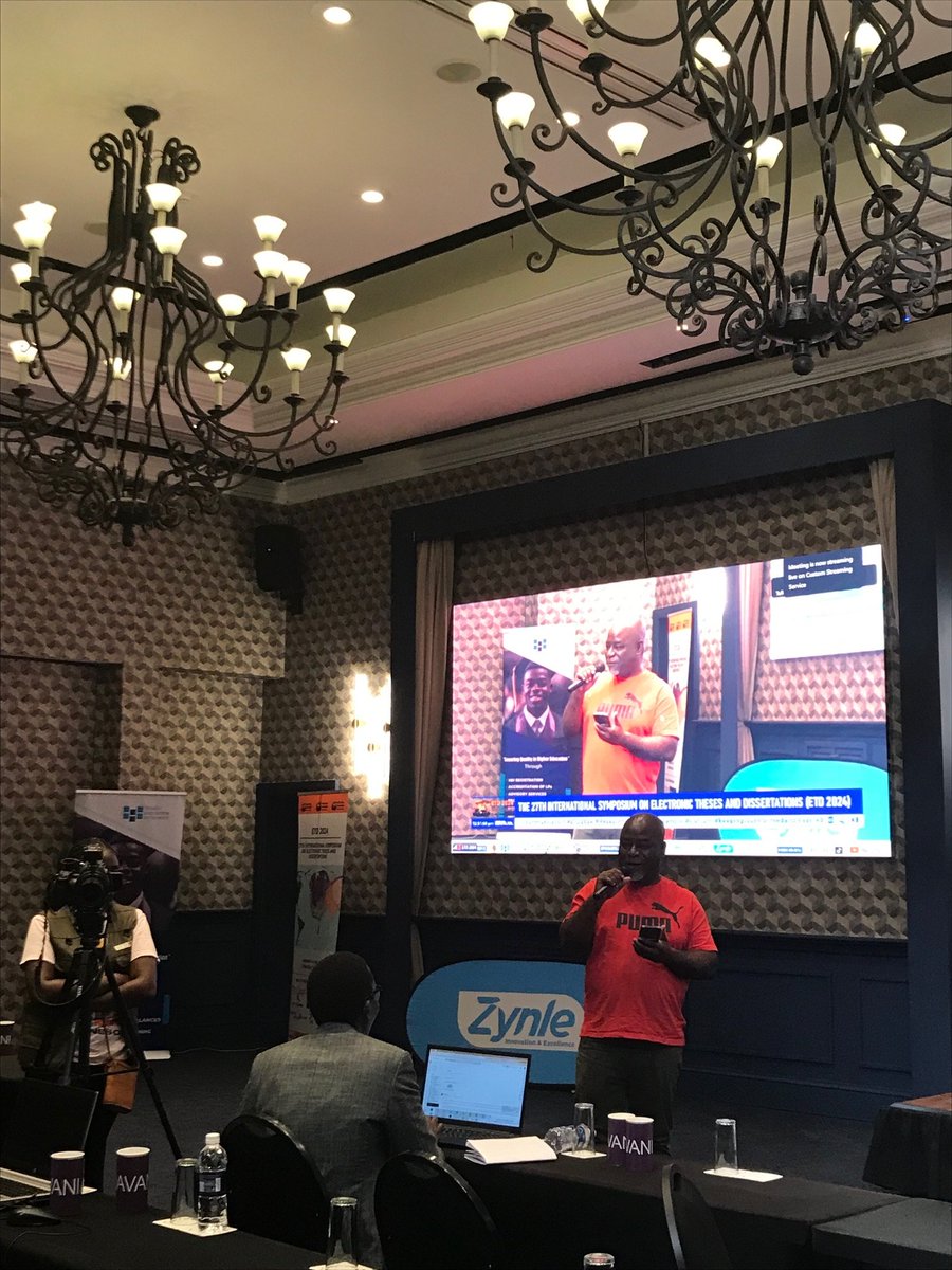 Our Board Director Lazarus Matizirofa <a href="/WitsUniversity/">Wits University</a> shares NDLTD updates and encourages all participant organizations to join as institutional members #ETD2024
ndltd.org/membership/bec…