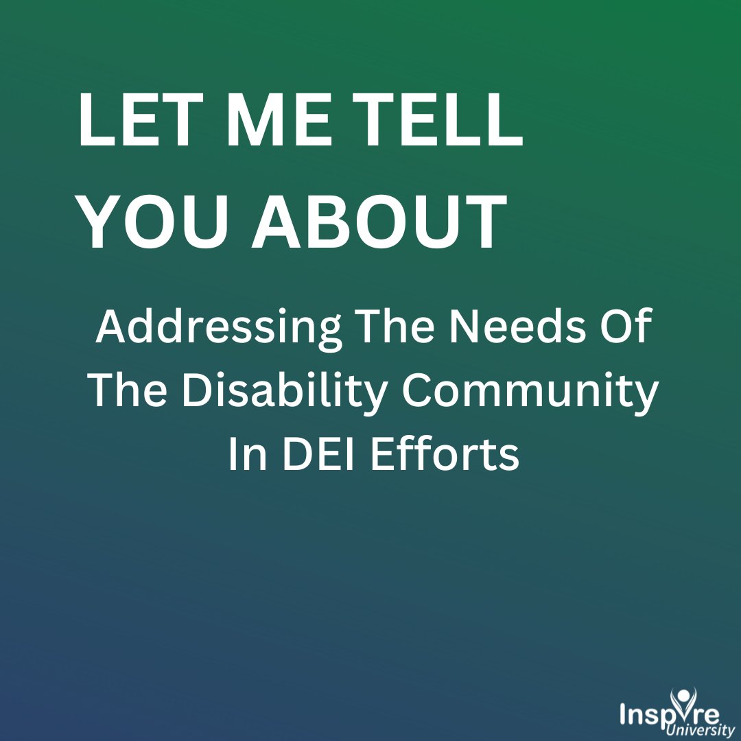 JonathanSlifka's tweet image. Please visit the blog section of my website jonslifka.com for my thoughts on addressing the needs of the Disability Community in DEI efforts. #InspireU #DisabilityInclusion #DisabilityAction #InspirationalSpeaker #MotivationalSpeaker