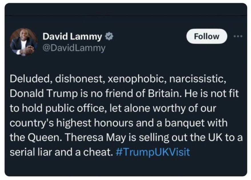 Mrs B (@sadiesef0077) on Twitter photo <a href="/mishtal/">David Collier</a> <a href="/DavidLammy/">David Lammy</a> <a href="/realDonaldTrump/">Donald J. Trump</a> <a href="/JDVance/">JD Vance</a> This one is pretty bad..not something you'd expect a member of parliament to say. <a href="/mishtal/">David Collier</a> <a href="/DavidLammy/">David Lammy</a> <a href="/realDonaldTrump/">Donald J. Trump</a> <a href="/JDVance/">JD Vance</a> This one is pretty bad..not something you'd expect a member of parliament to say.