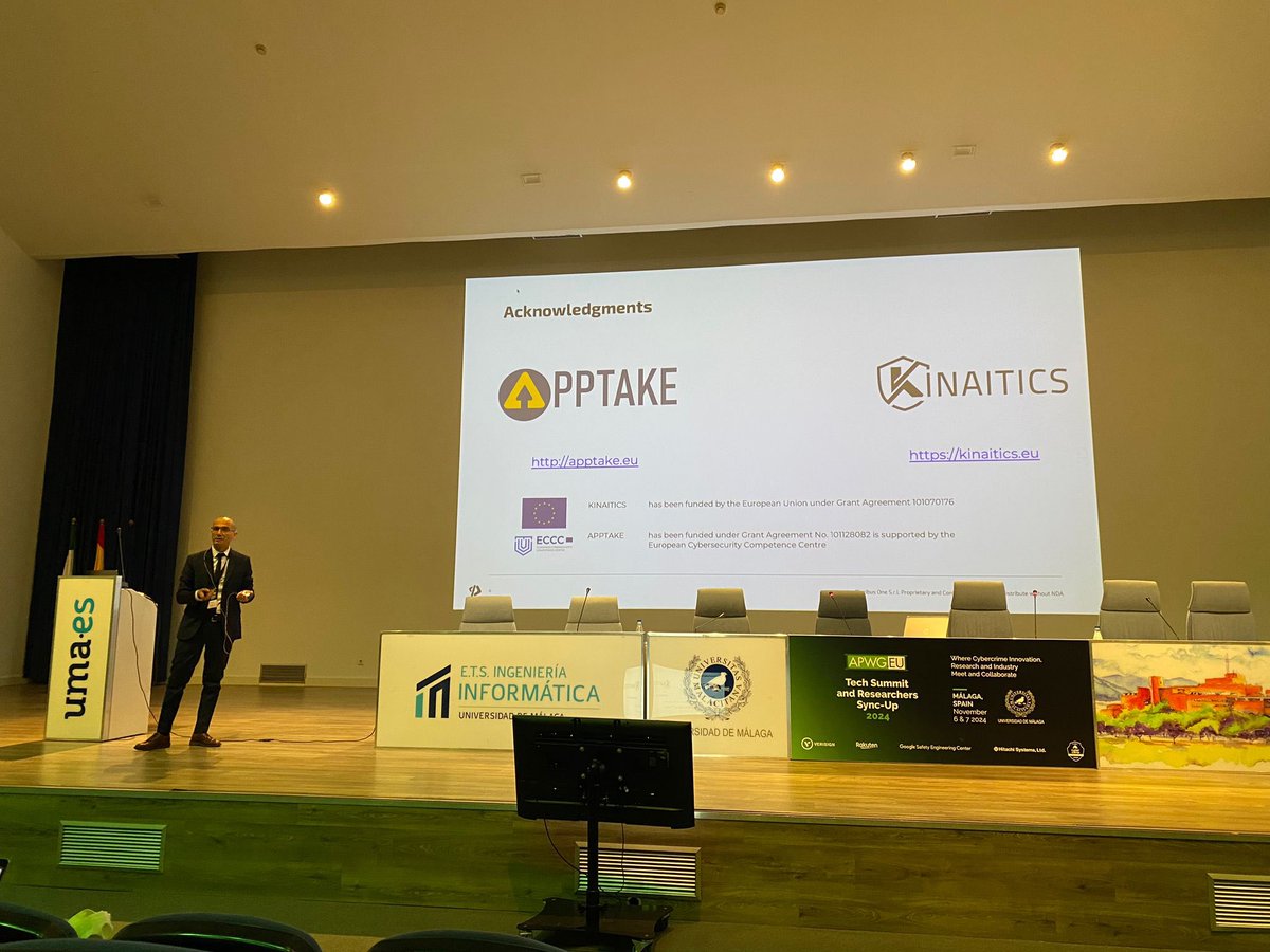 APWG.eu (@apwg_eu) on Twitter photo Now "Enhancing the security of Web Applications and APIs with the OWASP WARM project” <a href="/davideariu/">Davide Ariu</a> CEO and Co-founder <a href="/pluribus_one/">Pluribus One</a>
At <a href="/InfoUMA/">Universidad de Málaga</a> Malaga Spain <a href="/apwg_eu/">APWG.eu</a> #APWGTechsummit
apwg.eu/event/tech2024/ #CyberSecurity
Thanks <a href="/VERISIGN/">VERISIGN</a> <a href="/Rakuten/">Rakuten</a> <a href="/GoogleES/">Google España</a> <a href="/Hitachi/">Hitachi</a> <a href="/INCIBE/">INCIBE</a> Now "Enhancing the security of Web Applications and APIs with the OWASP WARM project” <a href="/davideariu/">Davide Ariu</a> CEO and Co-founder <a href="/pluribus_one/">Pluribus One</a>
At <a href="/InfoUMA/">Universidad de Málaga</a> Malaga Spain <a href="/apwg_eu/">APWG.eu</a> #APWGTechsummit
apwg.eu/event/tech2024/ #CyberSecurity
Thanks <a href="/VERISIGN/">VERISIGN</a> <a href="/Rakuten/">Rakuten</a> <a href="/GoogleES/">Google España</a> <a href="/Hitachi/">Hitachi</a> <a href="/INCIBE/">INCIBE</a>