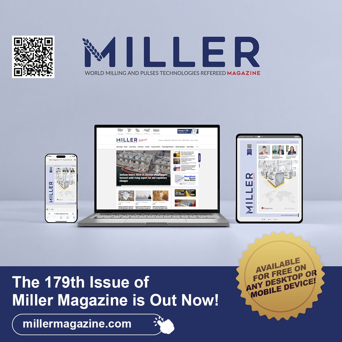 From expert interviews to in-depth analyses, our November issue offers a wealth of information to keep you ahead in the grain industry.

Check out our digital issue now!
millermagazine.com/magazine/issue…

#millermagazine
#miller
#millingindustry