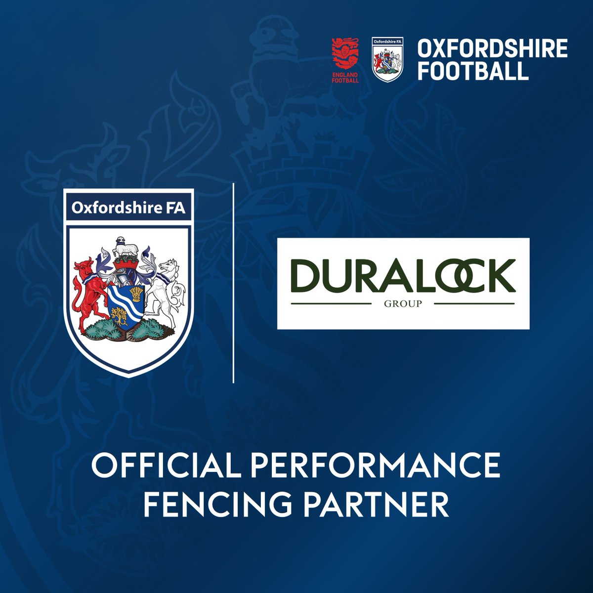 𝗡𝗲𝘄 𝗣𝗮𝗿𝘁𝗻𝗲𝗿𝘀𝗵𝗶𝗽 🤝 We're excited to announce a brand-new partnership with the brilliant team at <a href="/DuralockUKLtd/">Duralock Group</a>, with Oxfordshire FA clubs now able to access a 15% DISCOUNT on Duralock's leading fencing solutions. Learn more 👇

buff.ly/3NSrztA