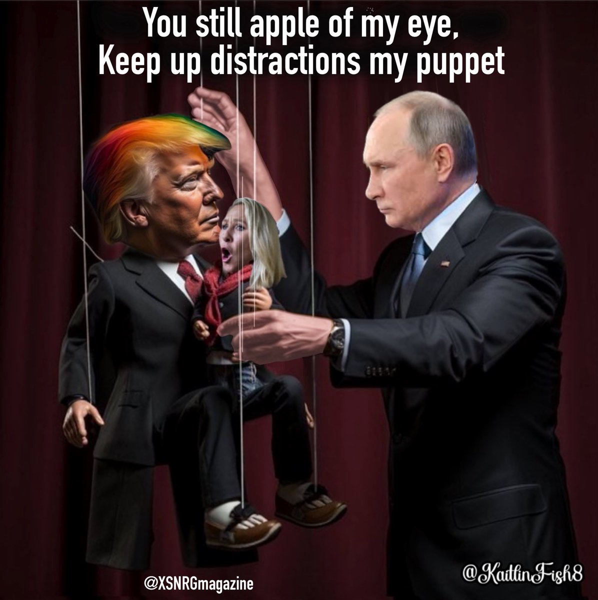 PUTIN'S PINOCCHIO, except when he LIES, HE WINS ELECTIONS.