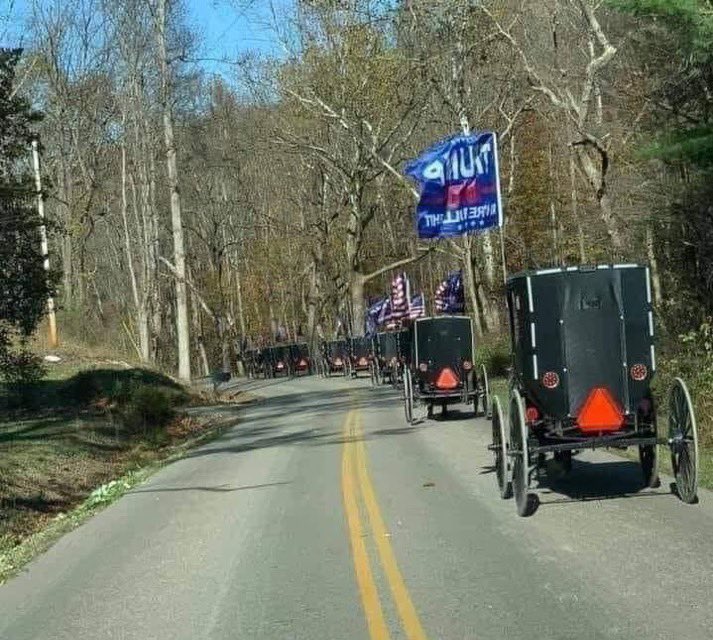 GordoDan_'s tweet photo. BOLUDO LOS AMISH FUERON A VOTAR EN UNA CARAVANA DE CARRUAJES DEL SIGLO 18 A DONALD CUANDO NUNCA ANTES HABÍAN IDO A VOTAR EN TODA SU HISTORIA

FUERON LOS PUTOS ENTS MARCHANDO A ISENGARD PARA DERROCAR A SARUMAN https://t.co/F2BEhvIF4d