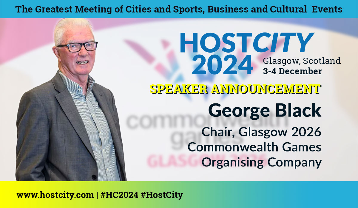 📣 Excited to announce George Black, new Chair of <a href="/Glasgow_2026/">Glasgow 2026</a>, as a speaker for #HC2024! With his legacy from Glasgow 2014, George aims to set a new standard for sustainable, impactful events. Don’t miss his insights! ➡️ tinyurl.com/y38mhwjd  #Glasgow2026 #CommonwealthGames
