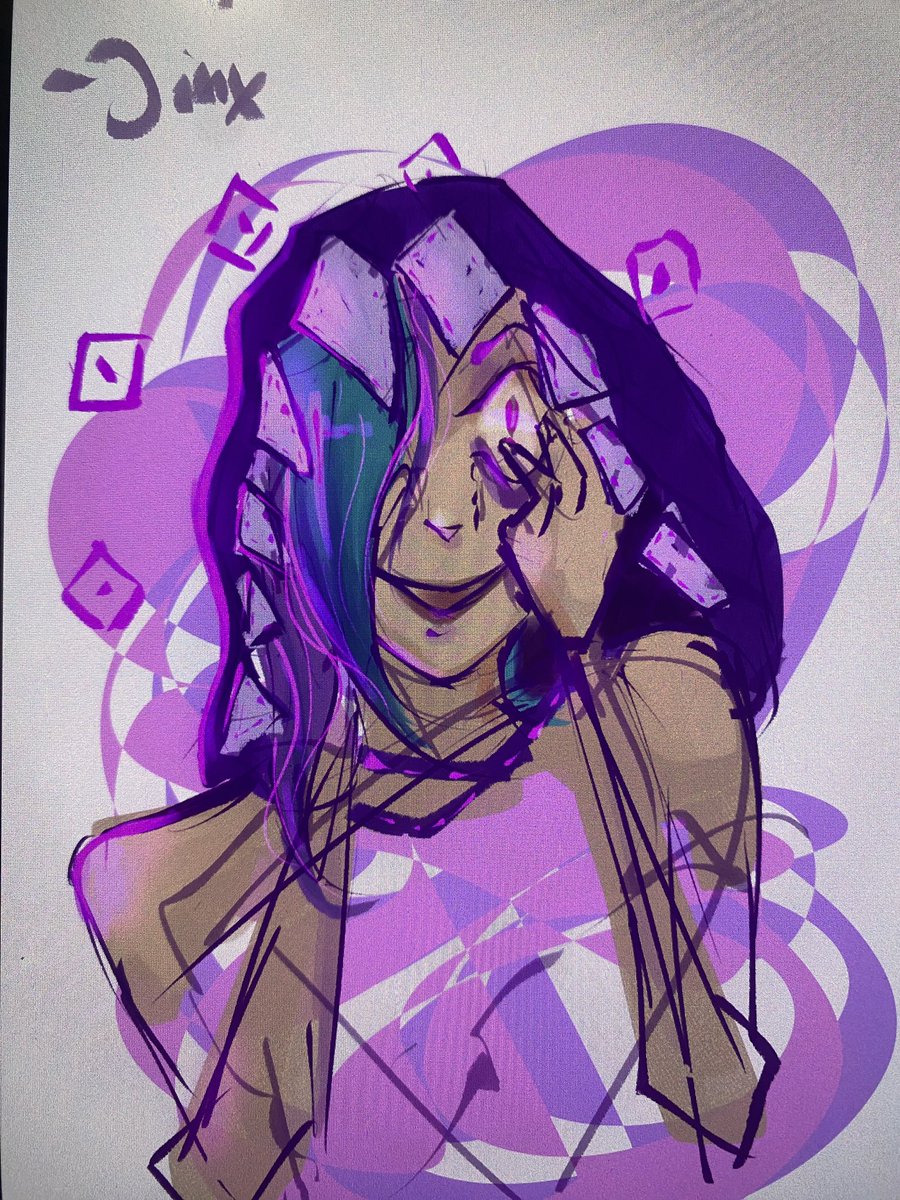 feinundrotzig's tweet photo. Hello #Jinx ! I‘m so excited for season 2 ! 
#sketch #arcane #arcanefanart https://t.co/tspmJYkt64