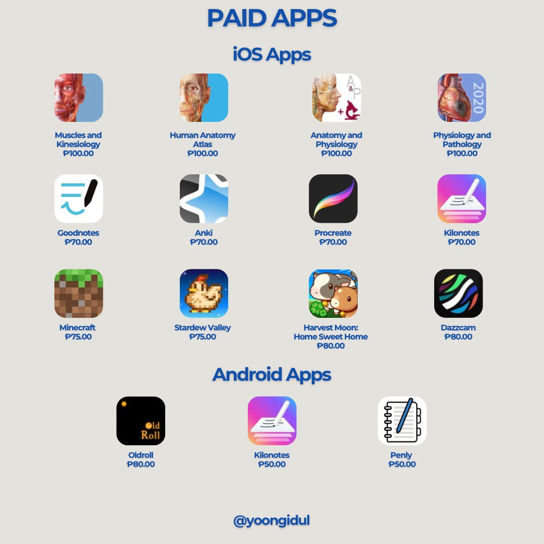 yoongidul | goodnotes anki procreate kilonotes tweet media