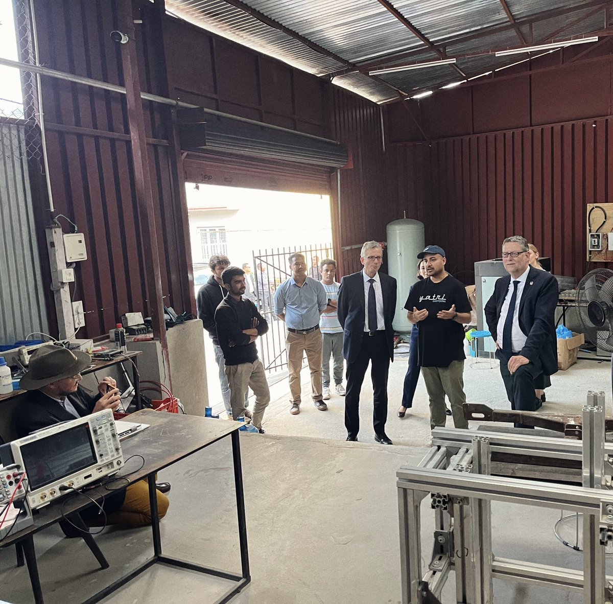 YATRIdesign's tweet photo. stoked to have hosted the GIZ chairman, Division Head, Country Director and Program Manager at our R&amp;D space to show what keeps our incredible team busy💪⚡️

#SilentlyBold https://t.co/y6wGk9ezsW