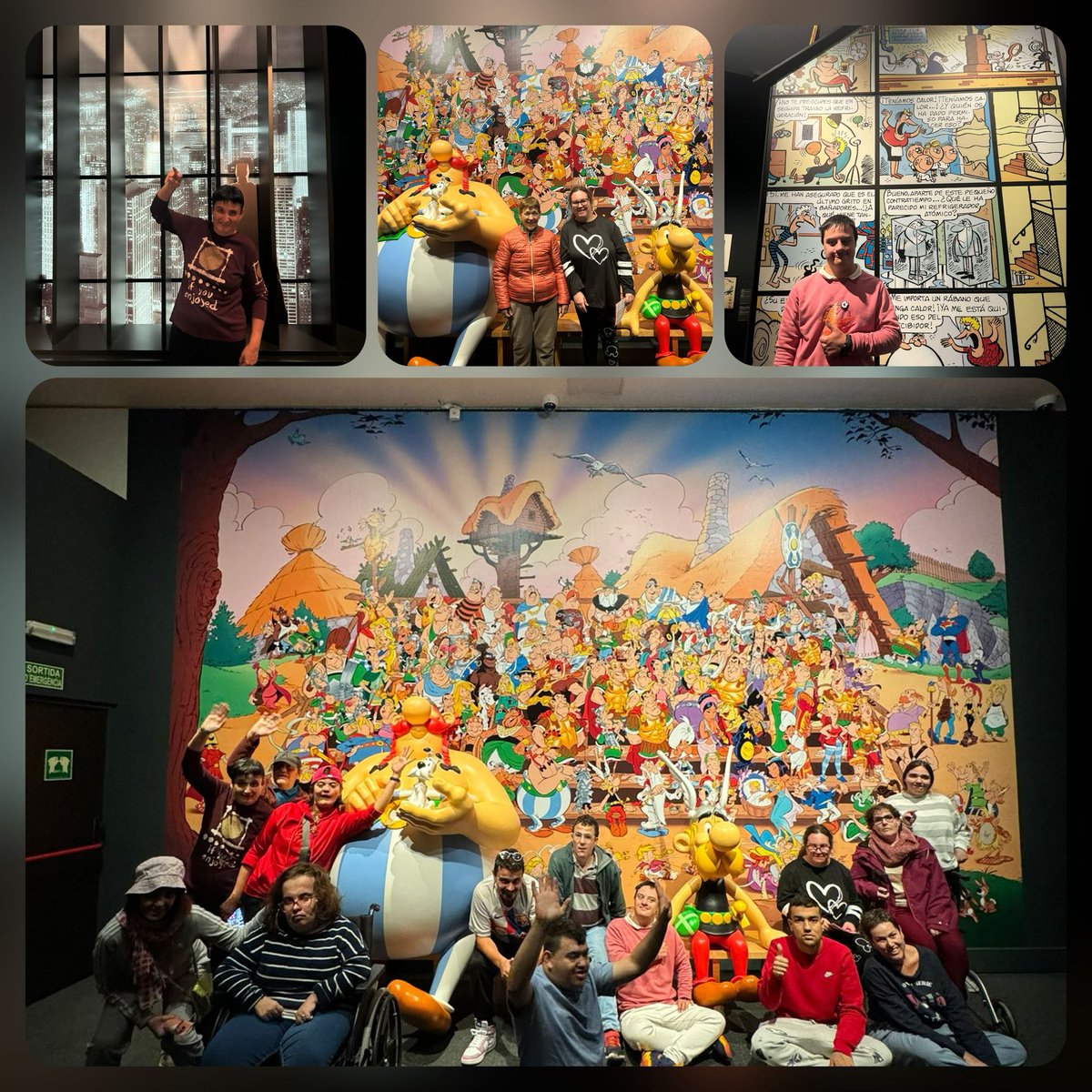 FundalisTGN's tweet photo. Des del #CentreOcupacional #FundacioOnada hem xalat molt a l'Exposició del Cómic del @caixaforum #Tarragona. Molt recomanable!! https://t.co/NhCi2teg1V