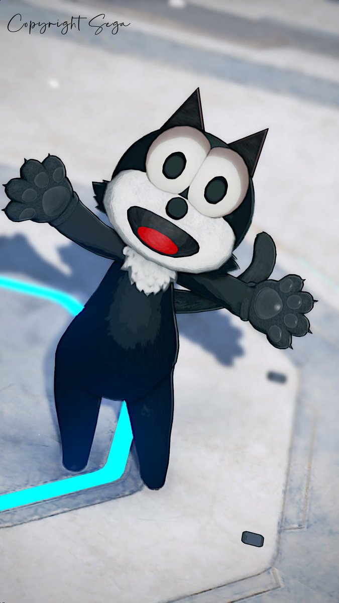 【フェリックス・ザ・キャット】
コメントで似てると言われたのでちょいと手直して作ってみた。お陰でコーデが増えて助かりました！