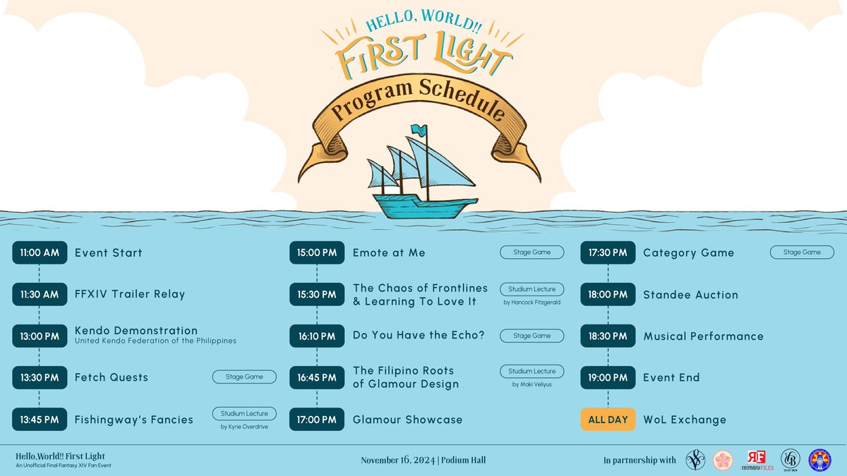 We run a tight ship at #HeWo2FL, our stage events included. Plan your day out in advance with our program of events, but make sure to stick around for some surprises in between!