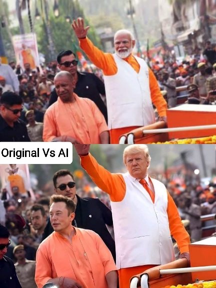 Surajmalsaini_'s tweet photo. #OriginalVsAI
#ModiTrump
#ElonYogi
#AIEdit
#PoliticalCrossover
#ModiToTrump
#ElonMuskInIndia
#ImaginedIndiaNaMo, #ModiOnceMore, #PMModi, #ModiForIndia
#YogiAdityanath, #BulldozerBaba, #YogiForUP
#Trump2024, #MAGA, #TrumpTrain, #MakeAmericaGreatAgain
#ElonMusk, #Tesla, #SpaceX https://t.co/1s8Sjc5AH5