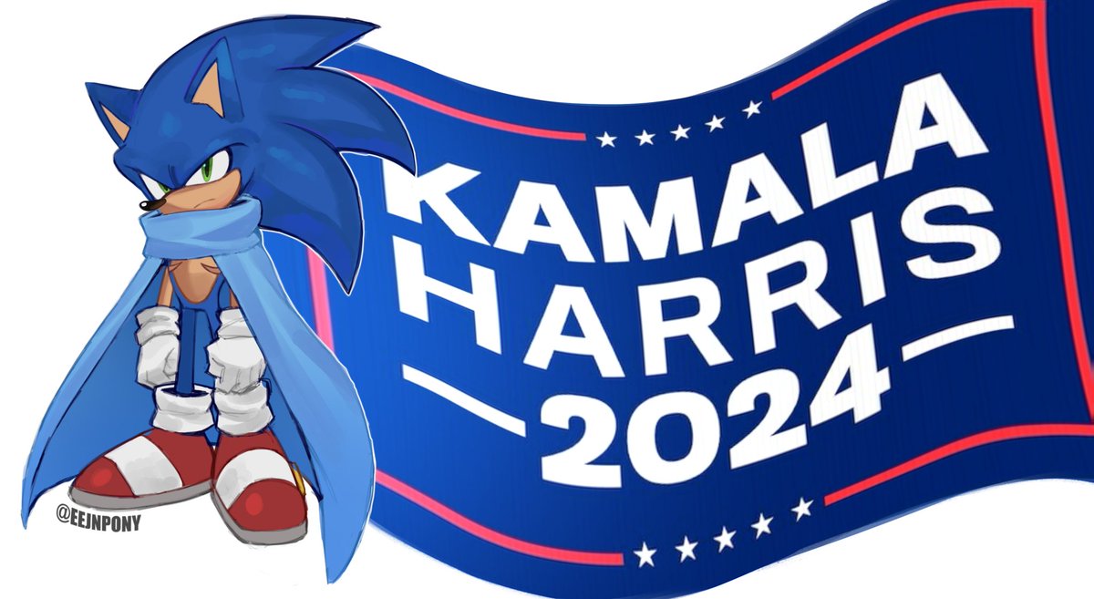 ejpony's tweet photo. #sonic #SonicTheHedgehog #Kamala https://t.co/cEDz3uzjIr