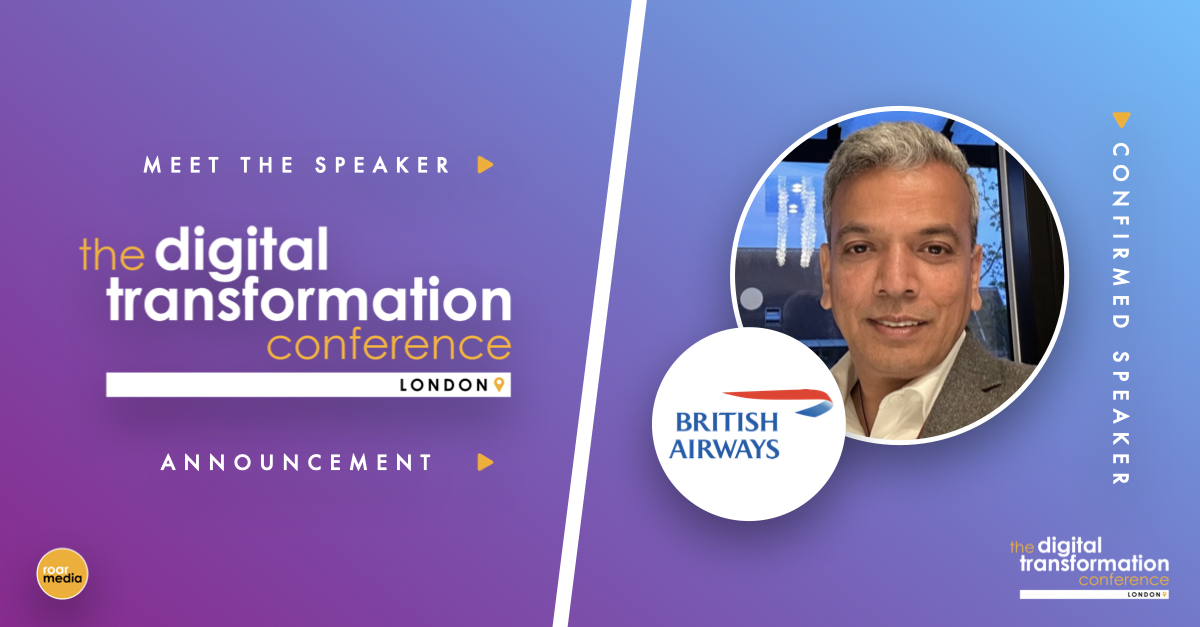 Fab speaker at this months London conference ⤵️

Sateesh Deshpande, Principal Solution Architect at British Airways will be on our Tech &amp; Process stage sharing more on cloud-enabled AI research &amp; innovation to accelerate digital transformation 🚀

Join us on November 21 📍