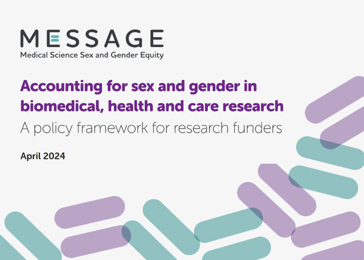 The George Institute for Global Health (@georgeinstitute) on Twitter photo We're thrilled to announce the launch of the <a href="/MESSAGE_TGI/">MESSAGE (Medical Science Sex & Gender Equity)</a> policy framework.
Co-designed by 50+ stakeholders, the framework sets out best practice for consideration of sex and gender in UK medical research: buff.ly/40GQVC2
Join our Webinar: buff.ly/3UEjqgd We're thrilled to announce the launch of the <a href="/MESSAGE_TGI/">MESSAGE (Medical Science Sex & Gender Equity)</a> policy framework.
Co-designed by 50+ stakeholders, the framework sets out best practice for consideration of sex and gender in UK medical research: buff.ly/40GQVC2
Join our Webinar: buff.ly/3UEjqgd