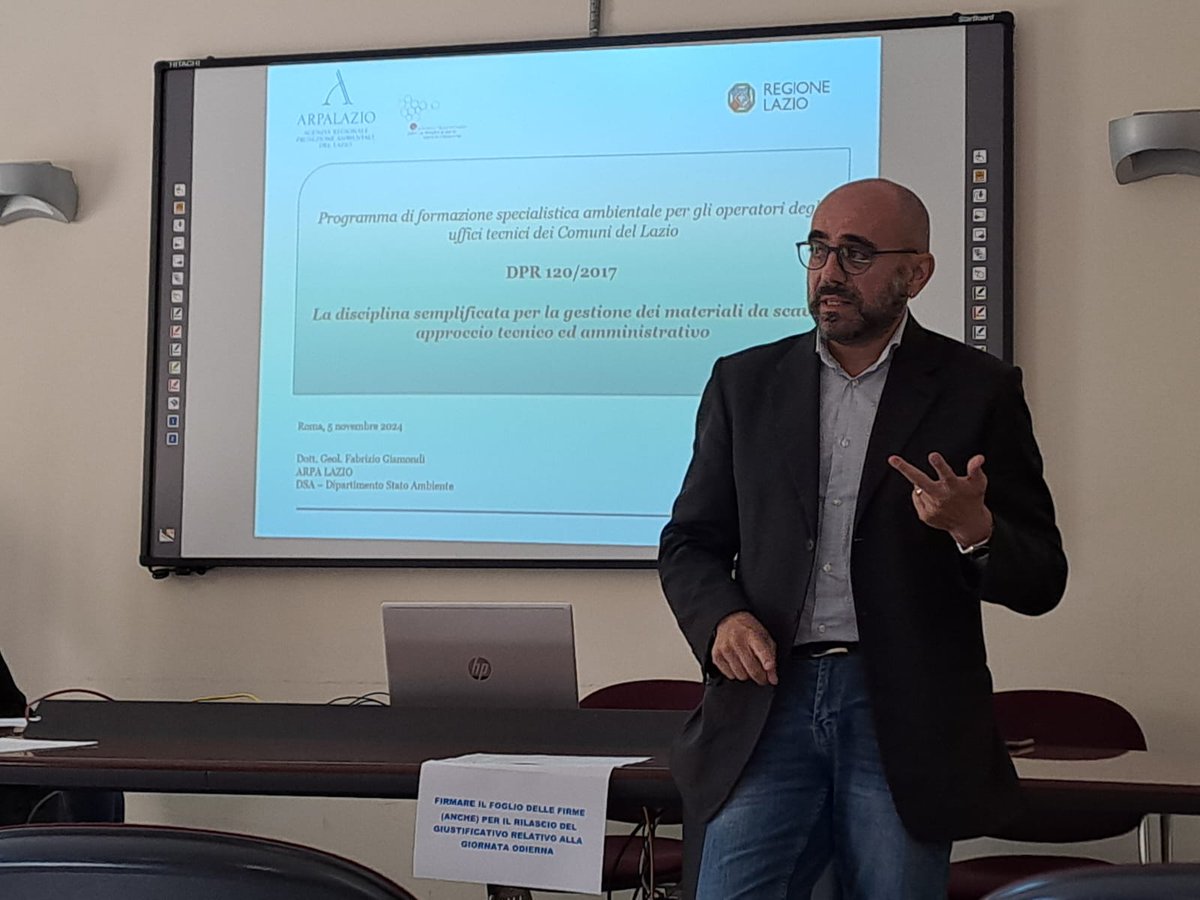 Nell'ambito del Protocollo di intesa siglato tra l'ARPA e l'ANCI Lazio, si è svolto ieri a Roma, presso la sede dell'ARPA Lazio in via Boncompagni, il primo seminario dedicato alle terre e alle rocce da scavo e  destinato agli operatori degli uffici tecnici dei Comuni del Lazio