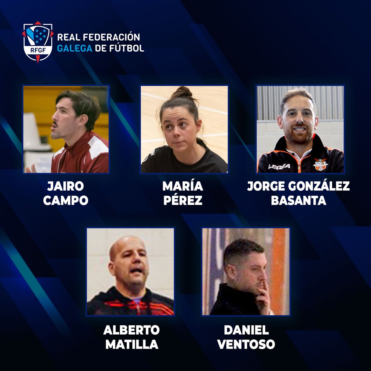 🔴 𝐎𝐅𝐈𝐂𝐈𝐀𝐋 | Benvid@s á vosa casa

➡️ A RFGF ten o pracer de anunciar aos novos/as seleccionadores/as galegos/as de fútbol sala

💙 Novos retos, novas ilusións. SORTE!

🔗 buff.ly/4fCgmZJ