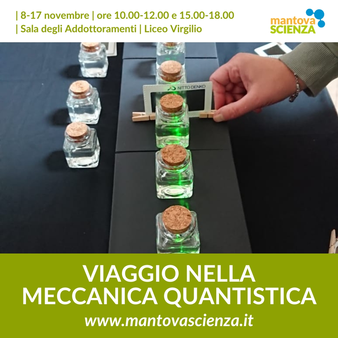 Al Virgilio torna la mostra interattiva sulla meccanica quantistica a cura di @italianquantumweeks!💫🔊

Siete pronti a tuffarvi in un mondo di esperimenti che raccontano lo sviluppo di una nuova generazione di tecnologie?👾

#MantovaScienza #MS24