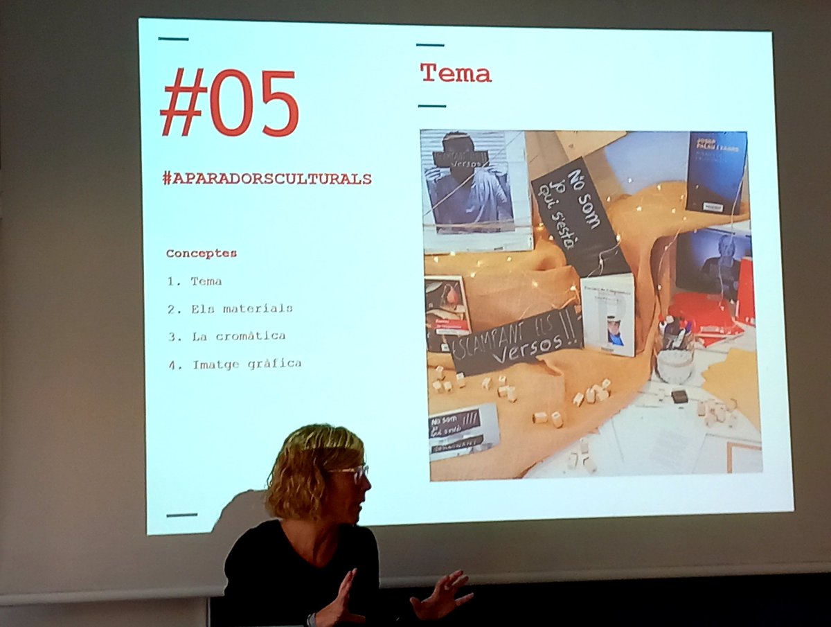 bibliotequescat's tweet image. Avui al Postgrau de #PrescripcióLectora, sessió sobre #aparadorsculturals amb @mtrullas i @NeusArques