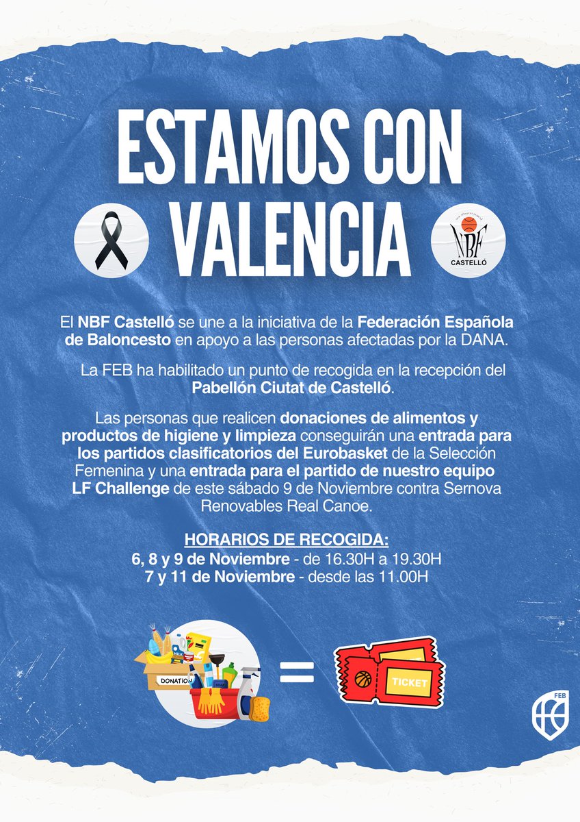 NBF_Castello's tweet photo. 🤝🏽 𝗘𝗜 𝗡𝗕𝗙 𝗖𝗮𝘀𝘁𝗲𝗹𝗹𝗼́ 𝘀𝗲 𝘂𝗻𝗲 𝗮 𝗹𝗮 𝗶𝗻𝗶𝗰𝗶𝗮𝘁𝗶𝘃𝗮 𝗱𝗲 𝗹𝗮 𝗙𝗲𝗱𝗲𝗿𝗮𝗰𝗶𝗼́𝗻 𝗘𝘀𝗽𝗮𝗻̃𝗼𝗹𝗮 𝗱𝗲 𝗕𝗮𝗹𝗼𝗻𝗰𝗲𝘀𝘁𝗼 𝗲𝗻 𝗮𝗽𝗼𝘆𝗼 𝗮 𝗹𝗮𝘀 𝗽𝗲𝗿𝘀𝗼𝗻𝗮𝘀 𝗮𝗳𝗲𝗰𝘁𝗮𝗱𝗮𝘀 𝗽𝗼𝗿 𝗹𝗮 𝗗𝗔𝗡𝗔. https://t.co/Ow2VU4ND9w