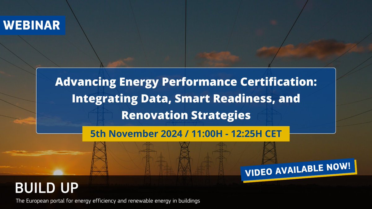 BUILD UP (@eu_buildup) on Twitter photo On November 5, #EU_BUILDUP hosted a #webinar with the <a href="/timepac/">Timepac Project</a> project📝 on "Advancing #EnergyPerformanceCertification: Integrating Data, Smart Readiness and #Renovation Strategies"🖥
You can now watch the session on the BUILD UP portal! Check it here👉build-up.ec.europa.eu/en/resources-a… On November 5, #EU_BUILDUP hosted a #webinar with the <a href="/timepac/">Timepac Project</a> project📝 on "Advancing #EnergyPerformanceCertification: Integrating Data, Smart Readiness and #Renovation Strategies"🖥
You can now watch the session on the BUILD UP portal! Check it here👉build-up.ec.europa.eu/en/resources-a…