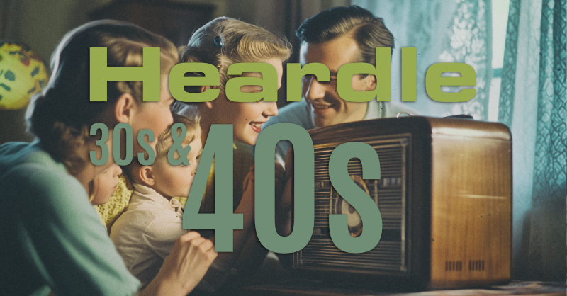 🎭 NOW PLAYING: Heardle 30s &amp; 40s! 📻

Step into the golden age of music with my newest game. From smooth crooners to big band swing, can you name these vintage classics?

Play now and test your knowledge of these unforgettable decades! 🎺✨

#Heardle #VintageMusic #NowPlaying