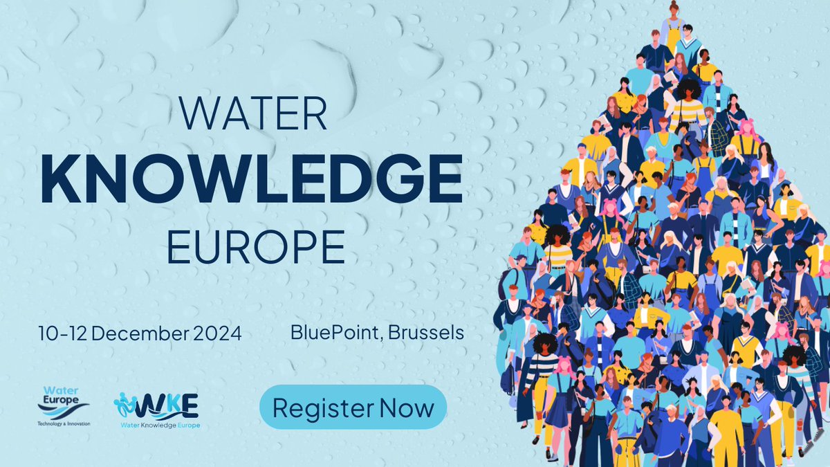 Water Europe (@h20eu) on Twitter photo 📢 Registrations Open for #WKE2024📢
👉Join us Dec 10-12 at Bluepoint, Brussels, to discover upcoming #HorizonEU funding, water innovation trends & network in exclusive B2B meetings.
✨Special highlights: #WPE & <a href="/AquaSPICE1/">AquaSPICE 🇪🇺</a> 's final conference!
Info👉buff.ly/48BHRAu 📢 Registrations Open for #WKE2024📢
👉Join us Dec 10-12 at Bluepoint, Brussels, to discover upcoming #HorizonEU funding, water innovation trends & network in exclusive B2B meetings.
✨Special highlights: #WPE & <a href="/AquaSPICE1/">AquaSPICE 🇪🇺</a> 's final conference!
Info👉buff.ly/48BHRAu