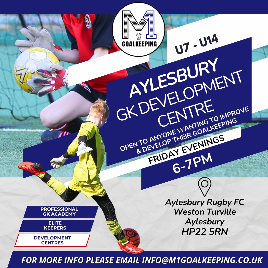 MOneGoalkeeping's tweet photo. 🧤⚽️ 𝗔𝘆𝗹𝗲𝘀𝗯𝘂𝗿𝘆 𝗗𝗲𝘃𝗲𝗹𝗼𝗽𝗺𝗲𝗻𝘁 𝗖𝗲𝗻𝘁𝗿𝗲 ⚽️🧤

🕙 6pm - 7pm every Friday for Goalkeepers aged U7-U14. 

📍 Aylesbury Rugby FC

Join our intense, high-detail GK sessions designed to sharpen your technique

View our website to book
https://t.co/tpTvARZdnd https://t.co/jOjNK2Pmfv