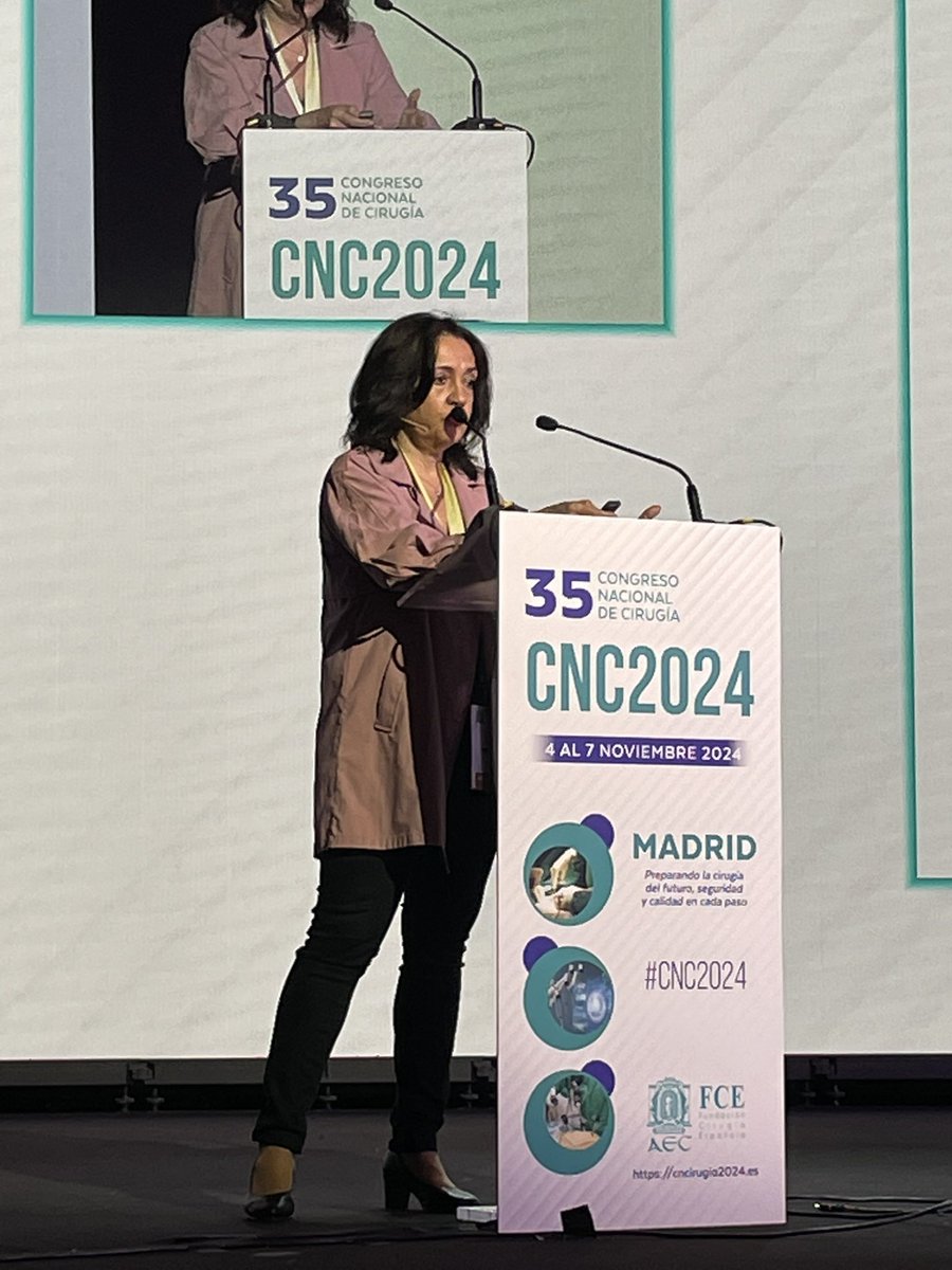 jgseptiem's tweet photo. Excelente conferencia de @elenamartin2222 sobre “El rol de la mujer en la cirugía” en #CNC2024 @aecirujanos https://t.co/oqDI3qoSfi