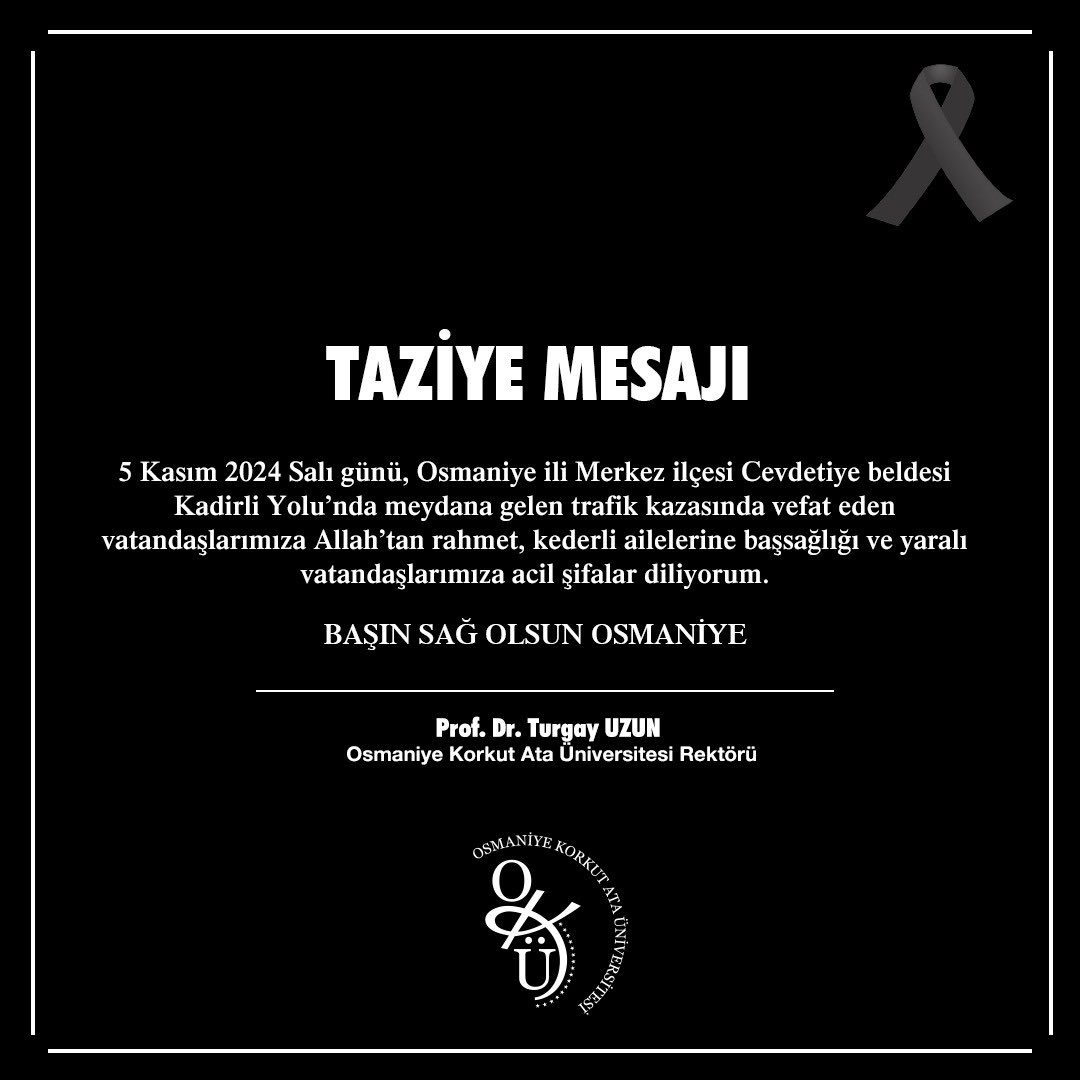 Başın Sağ Olsun Osmaniye