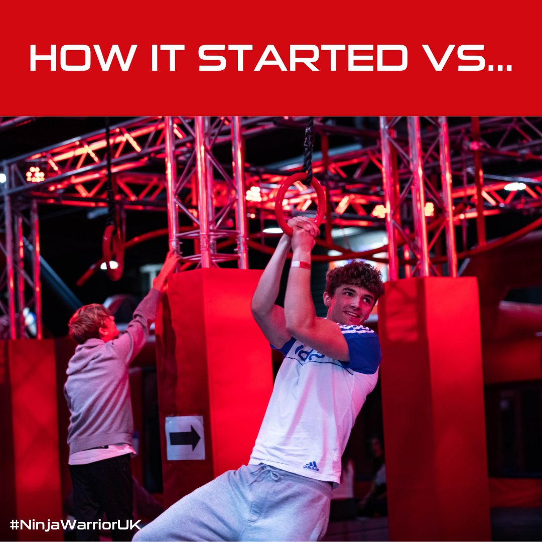 ninjawarrioruk's tweet image. We’ve all been there before! 😂

Being a ninja isn't as easy as it looks, but it is as fun as it seems! 😉 🥷

#NinjaWarriorUK #NWUK #HowItStartedVSHowItsGoing #Fitness