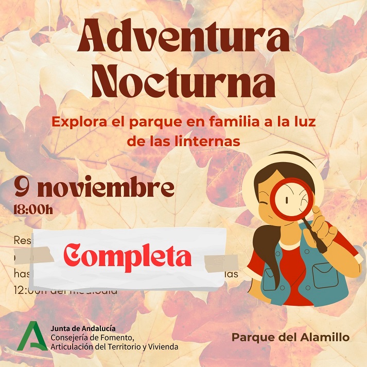 ParqueAlamillo's tweet image. Agotadas las plazas de la aventura nocturna prevista para el sábado, día 9, en el #ParqueAlamillo
 juntadeandalucia.es/avra/opencms/p…
@FomentoAND
@JuntaSevilla
@Rocio_DiazJ
@Ayto_Sevilla