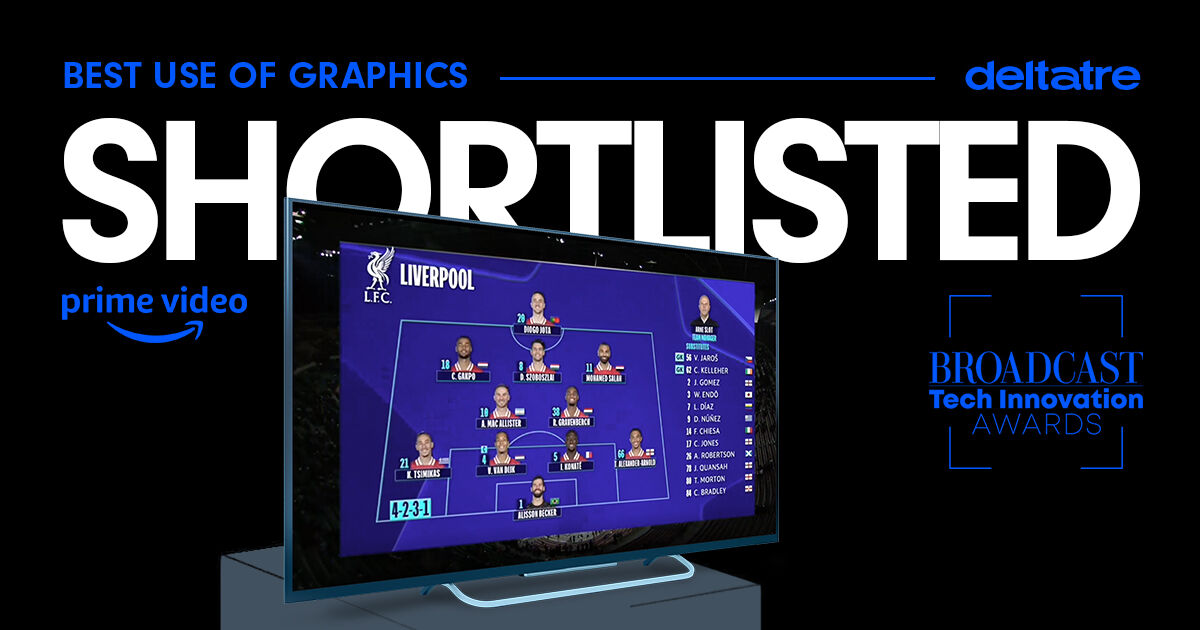 Deltatre (@deltatre) on Twitter photo We're over the moon that our work for Prime Video has been shortlisted for Best Use of Graphics at the <a href="/Broadcast_Tech/">Broadcast Tech</a> Innovation Awards โจ
In our drive to innovate, we share with our partners the goal of improving the live coverage of sports' most iconic events, like the #UCL. We're over the moon that our work for Prime Video has been shortlisted for Best Use of Graphics at the <a href="/Broadcast_Tech/">Broadcast Tech</a> Innovation Awards โจ
In our drive to innovate, we share with our partners the goal of improving the live coverage of sports' most iconic events, like the #UCL.