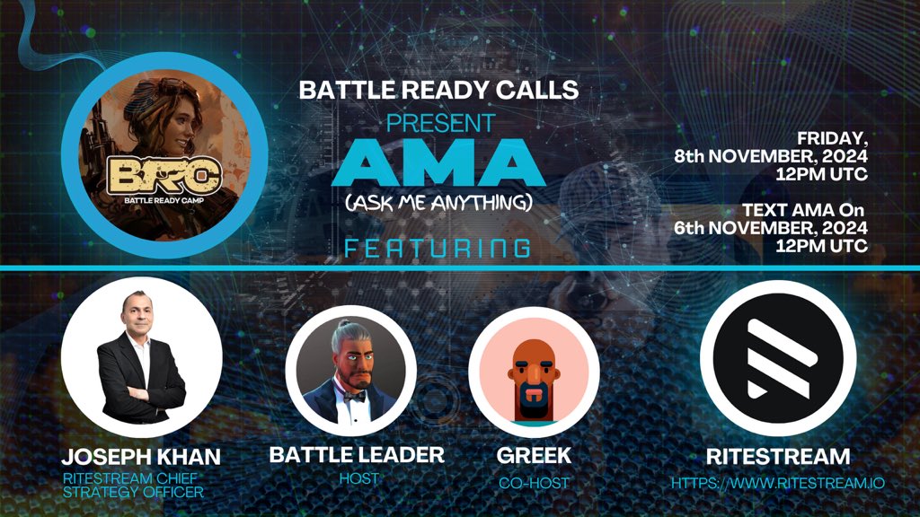 Get ready for the Pumped AMA with <a href="/ritestream_io/">ritestream</a>

🗓️ Mark your calendars: FRIDAY, 8th NOVEMBER 2024 
⏰ 12PM UTC

TEXT AMA today by 12PM UTC

See you soon 📈