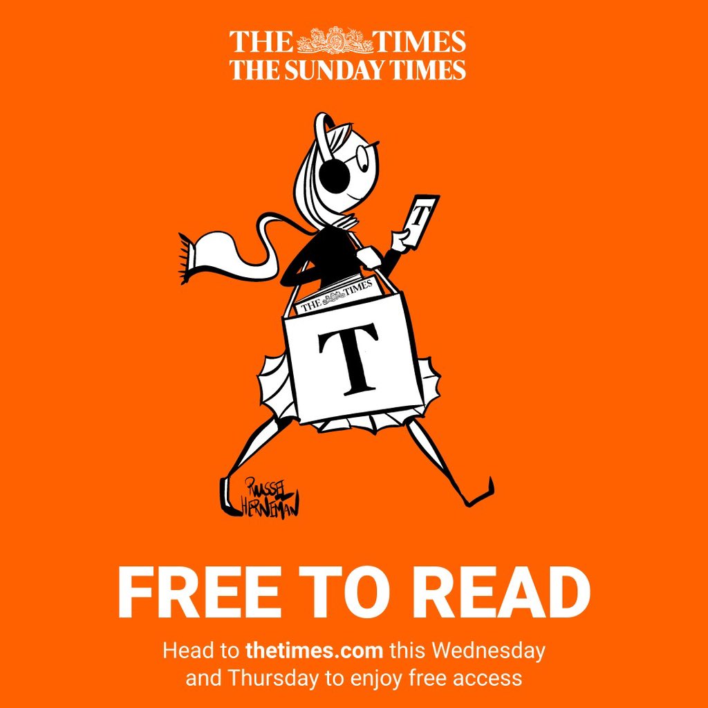 There’s no paywall today or tomorrow so <a href="/thetimes/">The Times and The Sunday Times</a> journalism is free to read at thetimes.com