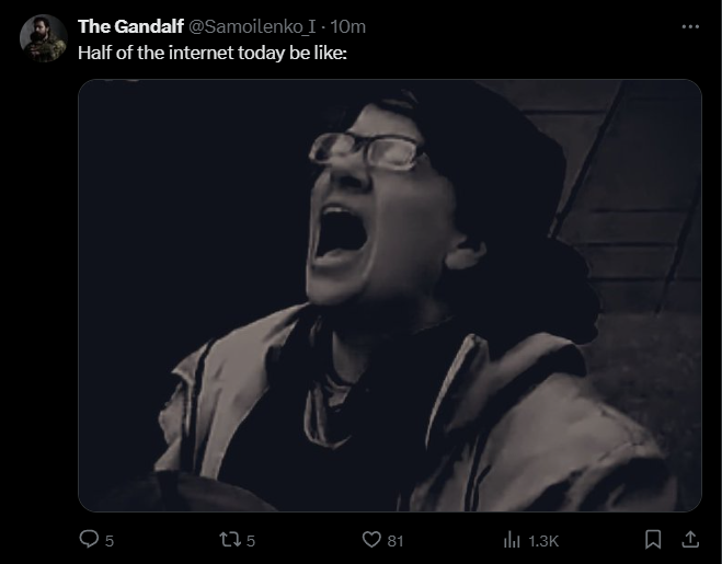 Interestingly enough, it really doesn't feel like this. This defeat feels very silent and somber for the most part. Not much cope, no screaming, just wide eyed terror.